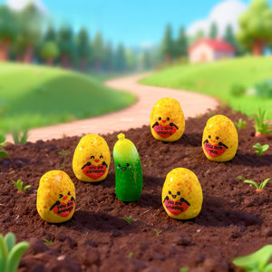 Nouvelles capsules mignonnes en forme de pommes de terre, concombres et légumes pour <span class=keywords><strong>le</strong></span> jardinage et l'aménagement paysager, décorations DIY, accessoires, mini-ornements - Product Image 2