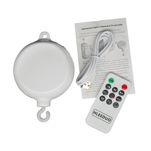 LP ABS legno culla per bambini Mobile a batteria scatola musicale digitale bianca durevole - Product Image 5