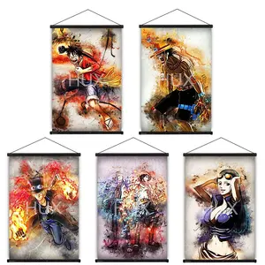 One Pieced The Straw Hat Luffy Anime Figure Decoration Maison Painting Pictures Prints Modern MuralChild Bedroom Wall Art