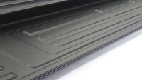Marchepieds latéraux noirs en alliage d'aluminium au design tendance pour Toyota Prado FJ150 2010-2015
