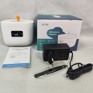UC06 Professional Digital Timer Portable 45KHz Ultrasonic Cleaner for Dentures Jewelry (<b>Rings</b> Coins) for Household Use - Product Image 1