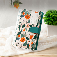 Nouveauté 2025 Shanqi : Journal à couverture rigide en cuir PU épais, reliure cousue, motif gaufré, avec serrure à code, cadeau pour étudiants, personnalisable