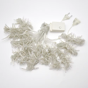 300 <span class=keywords><strong>LED</strong></span> Cổ Tích Rèm Đèn Ngoài Trời Tường Cửa Sổ Treo Rèm Chuỗi Ánh Sáng Giáng Sinh Trang Trí Đám Cưới - Product Image 6