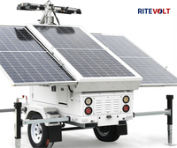 Solarbetriebener Mobiler Sicherheitsanhänger, Geeignet für Bau und Vermietung an Straßen, Parkplätzen, Baustellen, usw.