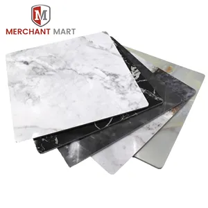 ODM Indoor PVC Wall Panel Marble Alternative Sheet UV Wall Board 500 Marble Pattern Available for European