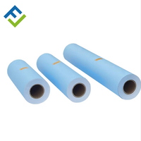 Papel para Ploter CAD de 80g, Venta Directa de Fábrica For-Long, Azul, 914mm*50m, Rollo de 2 Pulgadas, Embalaje de Papel Kraft/cartón