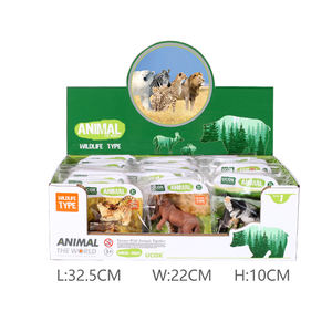 Modellini di Animali Selvatici e da Fattoria con Cartellino Nome: Bradipo, Renna, Asino, Mucca, Orso, Marmotte - Product Image 2