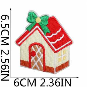 แพทช์ปักลายรูปกระรอก หมี โบว์ ดอกไม้ บ้าน ผีเสื้อ ดอกทิวลิป น่ารักแบบใหม่ สำหรับตกแต่ง - Product Image 2