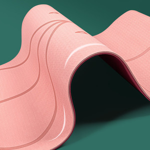 Esterilla de Yoga de TPE de doble capa, ecológica, Etiqueta Privada, antifatiga, logotipo personalizado de alta calidad, para Pilates - Product Image 3