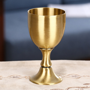 แก้วช็อตวิสกี้ทำจากทองเหลืองลายนูนทำจากโลหะใช้ในห้องครัวใช้ในบ้านบาร์ปาร์ตี้งานแต่งงานงานย้อนยุค - Product Image 6