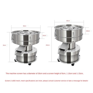 Nouvelle usine directe petite machine à tamis vibrant en acier inoxydable pour le criblage de farine en poudre équipement de filtration électrique - Product Image 4