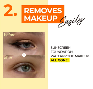 Aceite Limpiador No1 Easy Peasy, Desmaquillante Suave para Rostro y Ojos, Aceite Limpiador Hidratante con Extractos de Plantas Naturales - Product Image 5