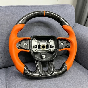 Volant de voiture en gros, volant sport noir de haute qualité en fibre de carbone adapté pour Dodge <span class=keywords><strong>Challenger</strong></span> SRT 2015 2016 2017 <span class=keywords><strong>2018</strong></span> - Product Image 6