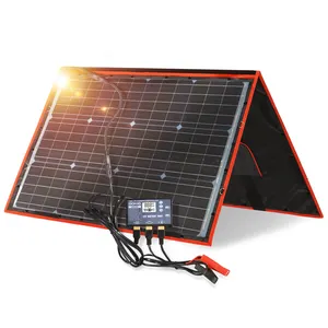 Складная солнечная панель 110 Вт ETFE портативное 2-е складное дорожное зарядное устройство для домашнего использования солнечные панели