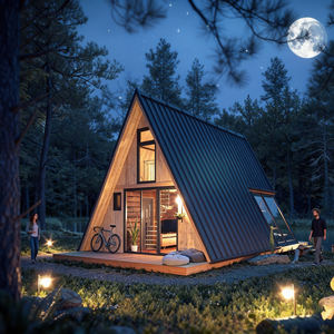 XULV Driehoekig Huis Modern Ecologisch Buitenspeelhuis Kinderen Houten Speelhuis Prefab Huis - Product Image 6