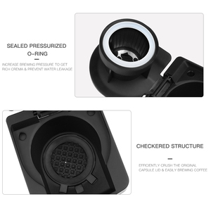Adaptador reutilizable I CAFILAS para actualización de cápsula de café de soporte de cápsula Espress para reemplazo de herramienta de transformación de máquina - Product Image 3