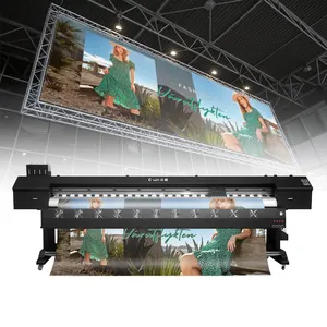 新技术Gwin 3.2米生态溶剂印刷机大幅面横幅广告制作