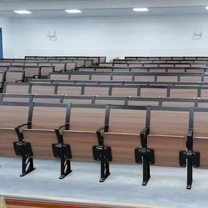 Vente directe d'usine de chaises pliantes modernes en alliage d'aluminium pour auditoriums, salles universitaires et salles de classe. - Product Image 1