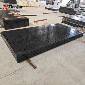 Mesa de soldadura ajustable de trabajo de soldadura 3D de acero Q355 con superficie nitrurada Apertura personalizable de temperatura máxima - Product Image 4