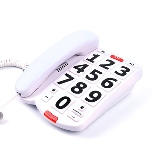Téléphone à gros boutons pour téléphones terrestres pour personnes âgées malvoyantes, avec sonnerie extra forte, gros boutons faciles - Product Image 1