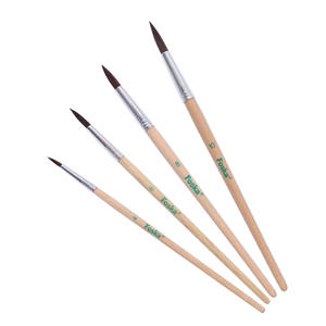Petits pinceaux à <span class=keywords><strong>peinture</strong></span>, 4 pièces, poils de cheval, pinceaux ronds pour détails, pour la <span class=keywords><strong>peinture</strong></span> à l'huile, à l'aquarelle, au visage, à l'acrylique, pour la salle de classe - Product Image 1
