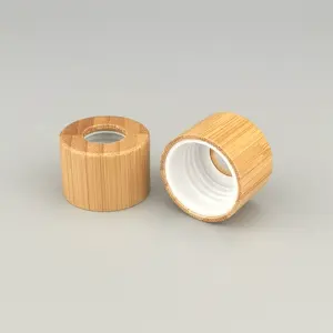 Bamboo Diffuser Cap 18mm 20mm 24mm 28mm Bamboo Bottle Cap For Diffuser