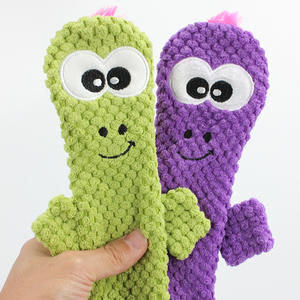 Giocattolo per Cani in Peluche Bicolore Simil-Pelle di Lucertola Non Impermeabile per Pulizia Denti Resistente ai Morsi con Suono - Product Image 3