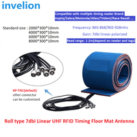 Logiciel de chronométrage RFID, système de course, lecteur RFID longue portée, antenne tapis de sol, étiquettes RFID UHF pour cheville, puce pour course de marathon