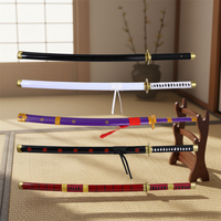 11 modèles d'épées d'anime japonais, armes en bois, One Piece Luffy Zoro, accessoires de cosplay, armes d'autodéfense, vente en gros