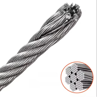 Câble en acier galvanisé de haute qualité 4x31WS-FC-8.3mm, design moderne, résistance à la traction de 1960MPa, pour paniers suspendus