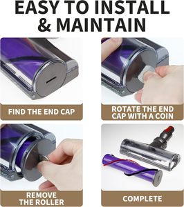 Tête électrique de brosse à rouleau à dégagement rapide pour tapis de sol en bois dur pour <span class=keywords><strong>aspirateur</strong></span> Dysons V7 V8 <span class=keywords><strong>V10</strong></span> V11 V15 <span class=keywords><strong>Animal</strong></span> Absolute - Product Image 6