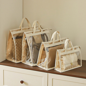 Sac de rangement anti-poussière rectangulaire à suspendre pour chambre à coucher, sacs d'organisation, housse transparente imperméable - Product Image 4
