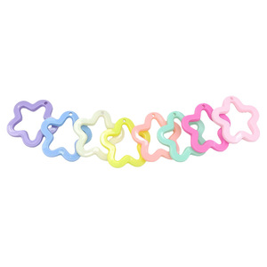 Cuentas de resina plástica transparentes en forma de estrella para la fabricación de pulseras, componentes para la creación de joyería DIY - Product Image 2