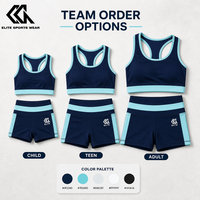 Tenues d'entraînement de cheerleading personnalisées professionnelles pour enfants, jeunes et adultes – Vêtements de cheerleading respirants pour l'entraînement