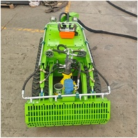 Robot de dragage subaquatique automatisé sur chenilles avec pompe d'aspiration submersible pour le désagréement de boues en lagunes et étangs à poissons