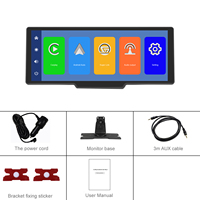 Radio de Coche Portátil de 10.26'' con Montaje en el Tablero, Estéreo para Coche, Autoradio Inalámbrico, Carplay, Android Auto, Sistema Operativo Linux, Transmisión FM/Airplay/BT