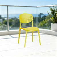 Chaise de salle à manger empilable moderne en plastique, écologique, imperméable, mobilier commercial pour écoles, maisons, cafés, jardins extérieurs