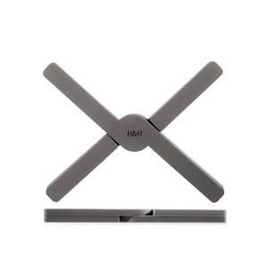 Sottopentola regolabile in silicone grigio scuro per pentole, resistente al calore, supporto da cucina - Product Image 1