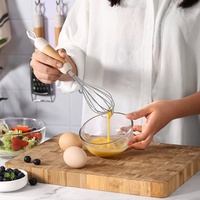 Manjia 2025 Vente chaude Ensemble d'ustensiles de cuisine avec manche en bois Râpe Éplucheur Rabot Séparateur d'œufs