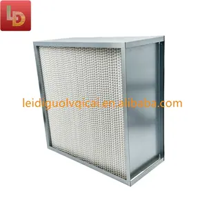 Atacado e varejo podem personalizar moldura de liga de alumínio malha de proteção de aço inoxidável caixa de filtro eficiente 300*300*78