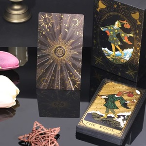 <span class=keywords><strong>Jeu</strong></span> <span class=keywords><strong>de</strong></span> tarot Universal Rider Gold Foil, imperméable, en PET, ensemble complet avec cartes imprimées en couleur, <span class=keywords><strong>jeu</strong></span> <span class=keywords><strong>de</strong></span> société - Product Image 3