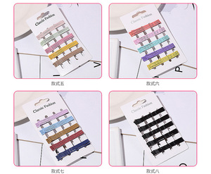 Venta al por mayor de fábrica: Juego de 10 pasadores para el cabello lacados de colores pastel. Estilo lacado simple en colores pastel. - Product Image 5