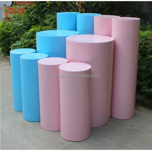 Yüksek kaliteli kalınlaşma Metal kaide demir silindir kaide kek raf tatlı masa için doğum günü düğün parti yuvarlak taban kaide - Product Image 6