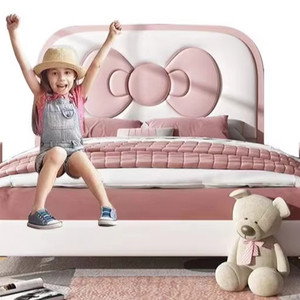 2025 New Bow Modern Comfortable Full Size Solid Wood Daybed with Cotton Upholstery for Kids Small Bedroom - Product Image 6