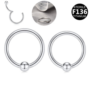 Anneau de nez en titane F136 en forme de croissant, bijou de piercing stérile pour usage quotidien - Product Image 5