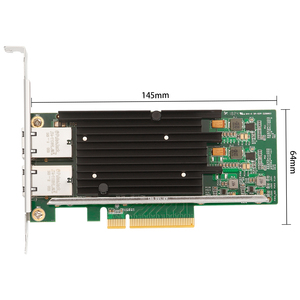 X540-T2 10GbE การ์ดเครือข่ายเดสก์ท็อป PCIe X8 แบบสองพอร์ตพร้อม X540 2 พอร์ต RJ45 อะแดปเตอร์อีเธอร์เน็ตแบบมีสาย 10Gbps ในสต็อก X540-T2 - Product Image 4