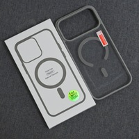 Coques de téléphone portable transparentes magnétiques en acrylique antichoc, style streetwear, pour modèles 14/15/16/17 Pro/Pro Max