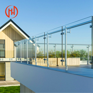 Clôture extérieure en aluminium, garde-corps en aluminium, <span class=keywords><strong>balustrade</strong></span> en verre - Product Image 1