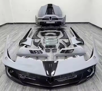 Untuk 488 Modifikasi Bumper Depan dan Belakang, Kap Mesin, Side Skirt, Kit Mobil Plastik, Kit Bodi Mobil Baru Super Car Gaya Mysy Berkualitas Tinggi