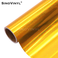 Vinilo Holográfico Brillante SINOVINYL, Láminas de Vinilo para Plotter de Corte Gráfico, Vinilo de Corte Permanente en Oferta, 0.61*50M/1.22*50M
